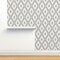 Modern Farmhouse Neutral Diamonds Bohemian Mudcloth Dots Grayscale Custom Removable Wallpaper by Spoonflower Peel & Stick Wallpaper 2FT Wide